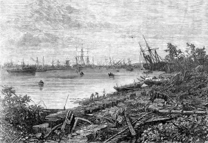 River Hooghly Prints: Effects of the cyclone at Calcutta, 1864. Creator: Unknown