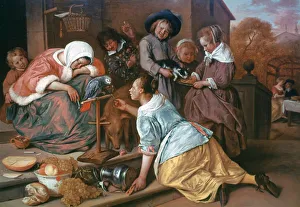 Steen Prints: The Effects of Intemperance, 1663-1665. Artist: Jan Steen