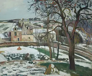 Country Landscape Prints: Effet de neige a L'Hermitage