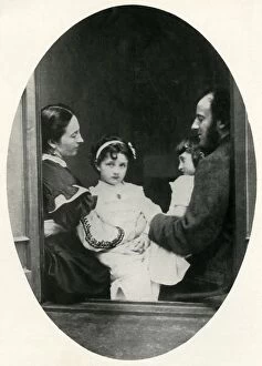 Leonard Gallery: Effie Gray, John Everett Millais, and their daughters Effie and Mary, 21 July 1865, (1948)