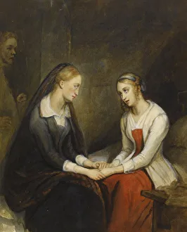 Effie and Jeanie Deans. After Walter Scotts The Heart of Mid-Lothian