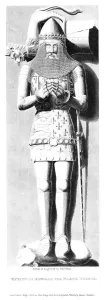 Black Prince Gallery: Effigy of Edward the Black Prince (1330-1376), 1824.Artist: Edward Blore