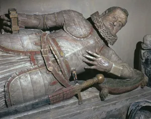 Sir John Collection: Effigy of Sir John Scudamore, 17th century