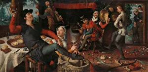 Cooking Pots Prints: The Egg Dance, 1552. Creator: Pieter Aertsen