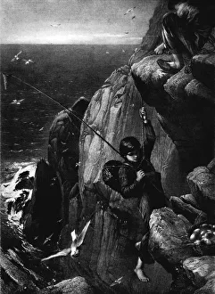 James Clarke Prints: Egg Gatherers, c1873, (1911). Artist: James Clarke Hook