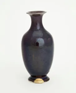 Overglaze Prints: Eggplant-purple bottle, 1700s. Creator: Unknown