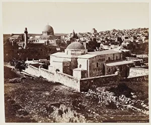 Bonfils Felix Prints: Eglis St. Anne, vue Generale De Jerusalem #255, Printed c.1870. Creator: Felix Bonfils