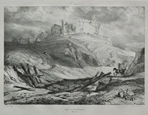 Eglise de St. Nectaire. Creator: Eugene Isabey (French, 1803-1886)