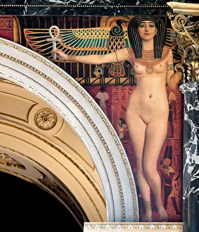 Isis Gallery: Egypt I. Spandrel above the grand staircase, Kunsthistorisches Museum, Vienna, 1890-1891