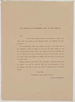 Egypt and Nubia, Volume I: Dedication Page, 1846. Creator: Louis Haghe (British, 1806-1885); F