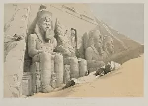 20 Threadneedle Street Gallery: Egypt and Nubia, Volume I: The Great Temple of Aboo-Simble, Nubia, 1846. Creator: Louis Haghe