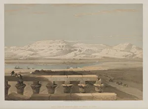 1806 1885 Prints: Egypt and Nubia, Volume I: Libyan Chain of Mountains, from the Temple of Luxor, 1847