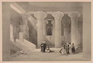 1806 1885 Prints: Egypt and Nubia: Volume I - No. 24, Temple at Esneh, 1838. Creator: Louis Haghe (British