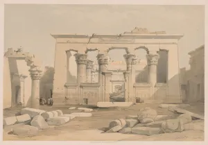1806 1885 Prints: Egypt and Nubia: Volume I - No. 28, Portico of the Temple of Kalabshi, 1838. Creator