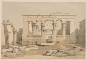 Louis Haghe Gallery: Egypt and Nubia: Volume I - No. 28, Portico of the Temple of Kalabshi, 1838. Creator