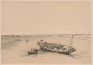 1806 1885 Prints: Egypt and Nubia: Volume I - No. 4, Slave Boats on the Nile, View Looking Towards