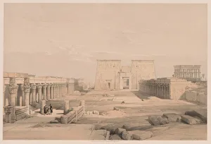 Egypt and Nubia: Volume I - No. 42, Grand Approach to the Temple of Philae, Nubia, 1838