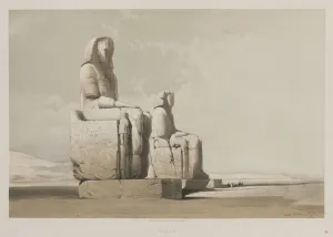20 Threadneedle Street Gallery: Egypt and Nubia, Volume I: Thebes, 1846. Creator: Louis Haghe (British, 1806-1885); F