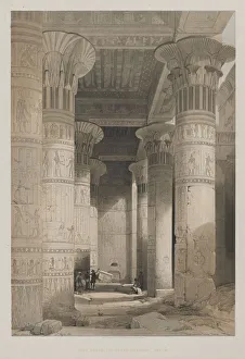 Egypt and Nubia, Volume I: View Under the Grand Portico of the Temple, Philae, 1846