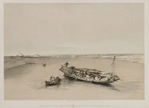 20 Threadneedle Street Prints: Egypt and Nubia, Volume I: View on the Nile Looking Towards the Pyramids of Dashour and Saccara
