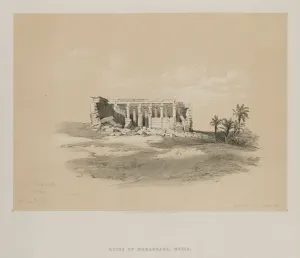 1806 1885 Prints: Egypt and Nubia, Volume I: Wady Maharraka, Nubia, 1846. Creator: Louis Haghe (British