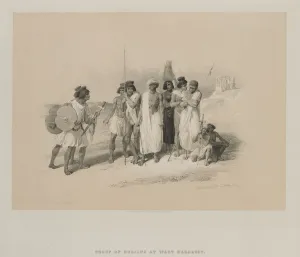 1806 1885 Prints: Egypt and Nubia, Volume II: Group of Nubians-Wady Kardasey