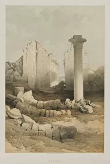 20 Threadneedle Street Gallery: Egypt and Nubia, Volume II: Karnak, 1848. Creator: Louis Haghe (British, 1806-1885); F