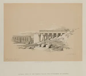 1806 1885 Prints: Egypt and Nubia, Volume II: Lateral View of the Temple called The Typhonoeum at Dendera