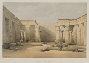 1806 1885 Prints: Egypt and Nubia, Volume II: Medinet Abou, Thebes, 1847. Creator: Louis Haghe (British