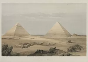 20 Threadneedle Street Gallery: Egypt and Nubia, Volume II: Pyramids of Geezeh, 1848. Creator: Louis Haghe (British, 1806-1885); F