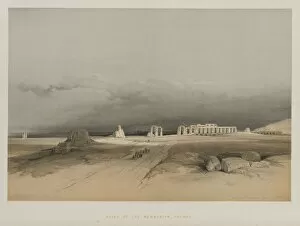 Louis Haghe Gallery: Egypt and Nubia, Volume II: Ruins of Memnonium, Thebes, 1847. Creator: Louis Haghe (British)