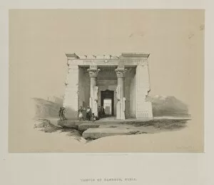 Louis Haghe Gallery: Egypt and Nubia, Volume II: Temple of Dandour, Nubia, 1848. Creator: Louis Haghe (British