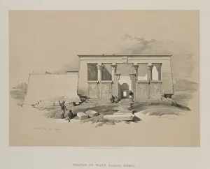 1806 1885 Prints: Egypt and Nubia, Volume II: Temple at Wady Dabod