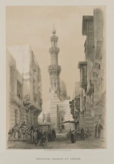 Egypt and Nubia, Volume III: Bullack, Cairo, c. 1846. Creator: Louis Haghe (British, 1806-1885); F