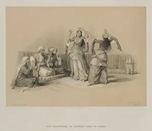 Louis Haghe Gallery: Egypt and Nubia, Volume III: Dancing Girls at Cairo, 1849. Creator: Louis Haghe (British