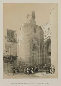 20 Threadneedle Street Gallery: Egypt and Nubia, Volume III: Gate of the Metwaleys, Cairo, 1848. Creator: Louis Haghe (British)