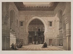 20 Threadneedle Street Gallery: Egypt and Nubia, Volume III: Interior of the Mosque of the Sultan El Ghoree, 1849