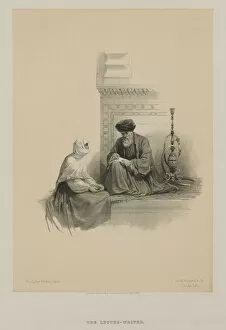 1806 1885 Gallery: Egypt and Nubia, Volume III: The Letter-Writer, Cairo, 1849. Creator: Louis Haghe (British