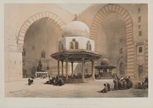 Louis Haghe British Gallery: Egypt and Nubia, Volume III, Mosque of the Sultan Hassan, Cairo, 1848. Creator: Louis Haghe