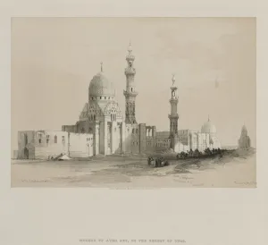 20 Threadneedle Street Prints: Egypt and Nubia, Volume III: Tombs of the Caliphs-Cairo. Mosque of Ayed Be[y], 1849
