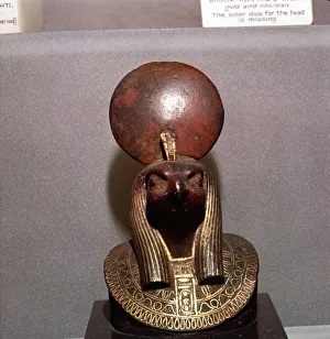 Disc Prints: Egyptian bronze, Aegis of RA with the Solar Disc, c590BC