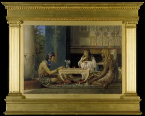 Front View Prints: Egyptian Chess Players, 1865. Artist: Sir Lawrence Alma-Tadema