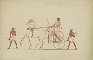 Thebes As Said Egypt Prints: Egyptian dignitary pays a visit, 1859. Creator: Willem de Famars Testas
