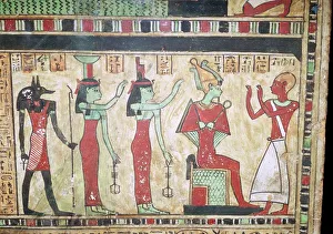 Isis Gallery: Detail of an Egyptian funerary slab