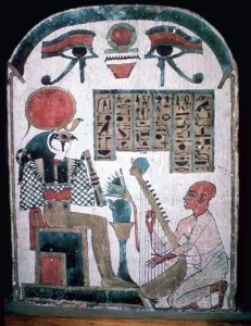 Khons Prints: Egyptian funerary slab of Diedkhonsu Soefankh