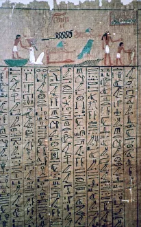 Egyptian hieroglyphs from a Book of the Dead