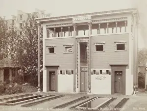 Jean Louis Charles Garnier Prints: Egyptian House, Habitations of Man, Universal Exposition, Paris, 1889. Creator: Unknown