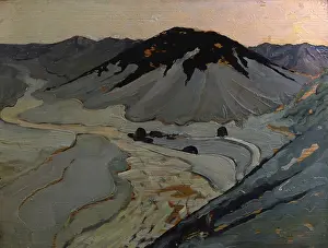 Cottet Prints: Egyptian landscape, 1895. Creator: Cottet, Charles (1863-1925)
