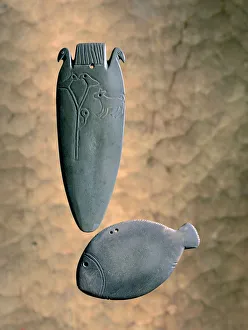 Guillemot Prints: Egyptian make-up accessories, Pre-Dynastic period, 4th millennium BC. Artist: R Guillemot