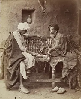 Legs Crossed Prints: Egyptian Men, 1876. Creator: Anon